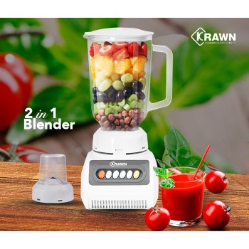 خلاط كهربائي مع مطحنة 2*1 سعة 1.5 لتر  من كروان -KW-B999